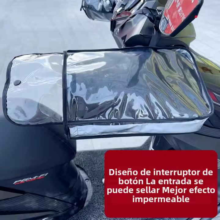 Guantes Calentadores Impermeables Para Manillar De Motocicleta Equipamiento De Invierno Cubiertas Para Manos Accesorios Para Bicicleta - 1
