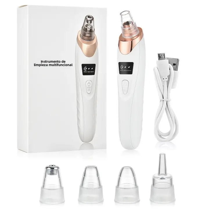 Limpieza Facial Profunda Máquina Exterminadora De Puntos Negros Eléctrica Limpiador De Poros Apto Para Todas Las Edades Herramienta De Cuidado De La Piel - 1