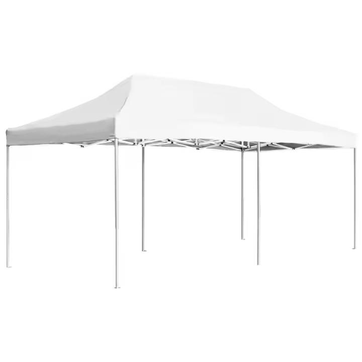 vidaXL Carpa plegable profesional de aluminio blanco 6x3 m - 1