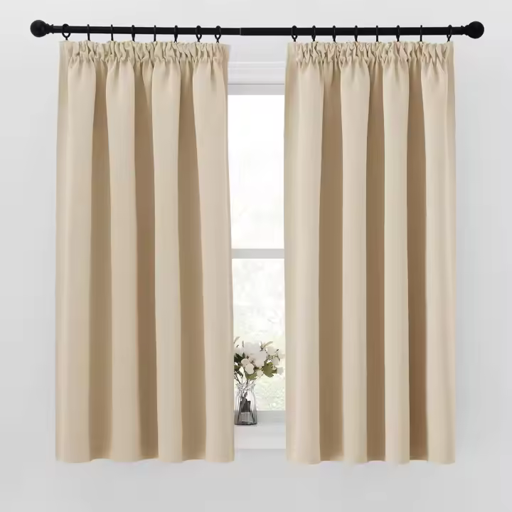 Cortinas Salon Modernas 2 Piezas, Cortinas Opacas Termicas Aislantes Frio y Calor de Riel para Dormtiorio Matrimonio,140x245cm,Verde Caducifolio - 1