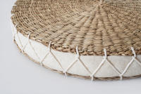 COJÍN DE ASIENTO FIBRAS NATURALES Ø40X5.5CM - details 1