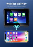 Pantalla Portátil Srnubi Para Motocicleta 5 Pulgadas Con Wireless Carplay Y Android Auto IPX7 Impermeable Dual Lens Bluetooth GPS Monitor - details 3