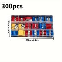 Kit Comprehensivo De Terminales Eléctricos 102/280/300/480pcs Conectores Duros Aislados De Juego De Terminales De Punta Y Anillo Eficientes Para Cableado - details 3