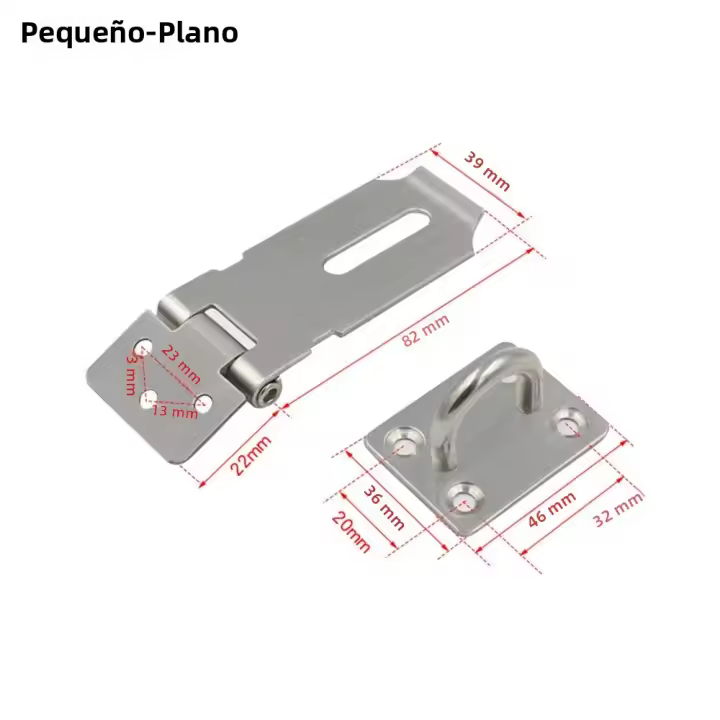 Cerradura De Hasp Para Puerta 90 Grados Cerradura De Ángulo Derecho Cerradura De Puerta De Almacenamiento Con Tornillos De Montaje Resistente Al Robo Para El Hogar Y Cerradura De Cerrojo - 1