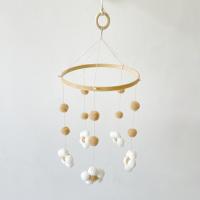 Campana De Viento De Peluche Nórdica Con Flor Para Habitación De Niños Tienda De Ropa Infantil Decoración De Habitación Para Bebés - details 5