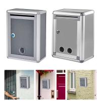 Caja De Correo De Pared Con Cerradura Caja De Colección Vertical Metálica Antirrosa Caja De Poste Metálico Para Exterior Sugerencia - details 2