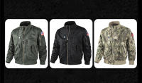 Chaqueta De Piloto MA-1 Para Hombre Estilo Militar Con Estampado De Camuflaje Chaqueta De Béisbol Gruesa De Algodón Para Otoño E Invierno Cierre De Cremallera - details 11