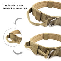 Collar Táctico Para Perros De Medio a Grande Camuflaje Duradero Para Caminar Y Entrenamiento Adecuado Para El Sheperd Aleman - details 5