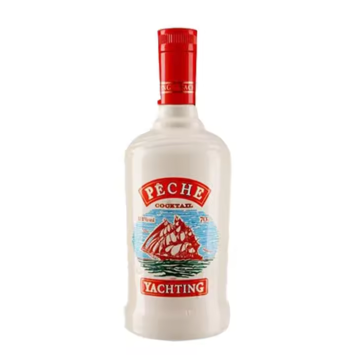 Licor Peche Yachting - Botella 70 CL - Whisky con Melocotón - Bardinet - 18% - 1