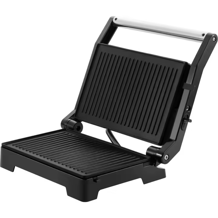 Kiwi - Grill Doble de Alta Potencia 1000W, Placas 23x14.5cm - Cocina Versátil, Apertura 180/105° - Ideal para Sandwiches, Carnes y Verduras - Diseño Compacto y Fácil de Limpiar - 1