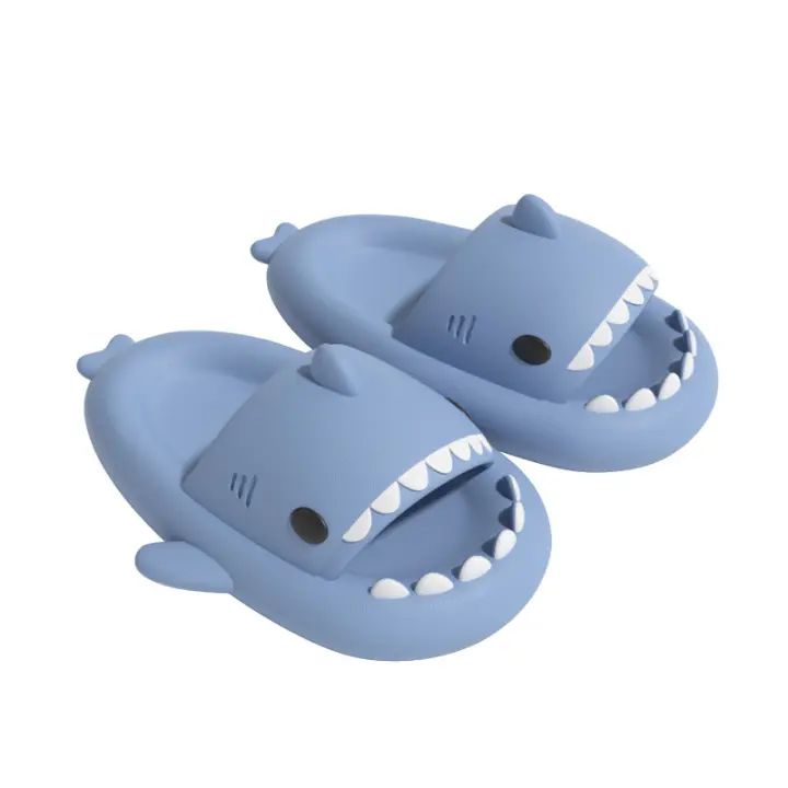 Tiburón slide Niño Adult Mujeres habbres Tiburón zapatillas-Cloud Tiburón slide Playa sandalias unisex almohada Casa Zapatilla - 1