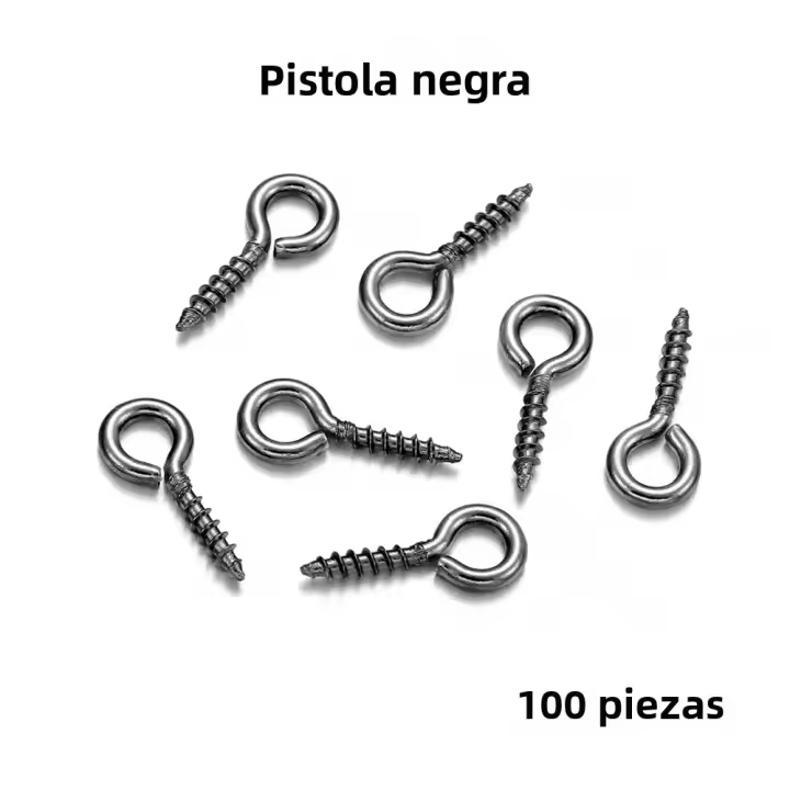 100-200pcs Pines De Ojo Pequeños Y Tiny Hechos De Aleación De Zinc Con Tornillo Para Joyería Suministros De Hebilla Y Gancho Para Encuentros De Mayorista - 1