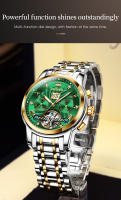 Reloj De Pulsera Hombre OLEVS Automático Mecánico Tourbillon Luminoso Impermeable Con Correa De Acero Inoxidable Estilo Negocios - details 13