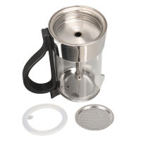 Moka Pot Clásico Italiano De Acero Inoxidable Con Cristal Superior Para 4 Tazas Café Expresso De Pared Con Boquilla Inferior - details 1