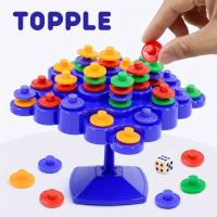 Juego De Tablero De Equilibrio Para Niños Con Puzzle De 5 Capas Torre De Equilibrio Juguete De Entrenamiento Multijugador Interactivo Con Música - details 0