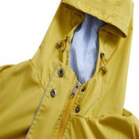 Abrigo De Trench Para Mujer Con Capucha Y Mangas Largas De Color Sólido Estilo Británico Elegante Con Rayas Y Chaqueta Recta Impermeable Para Todas Las Estaciones - details 8