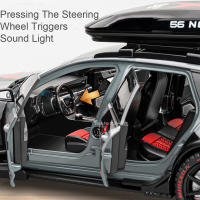 Coche De Deportes De Aleación Modelo RS6 Modificado 1/24 Cuatro Suspensiones Ruedas Puertas Abrejuego Para Niños Regalos De Juguetes Blanco Gris - details 8