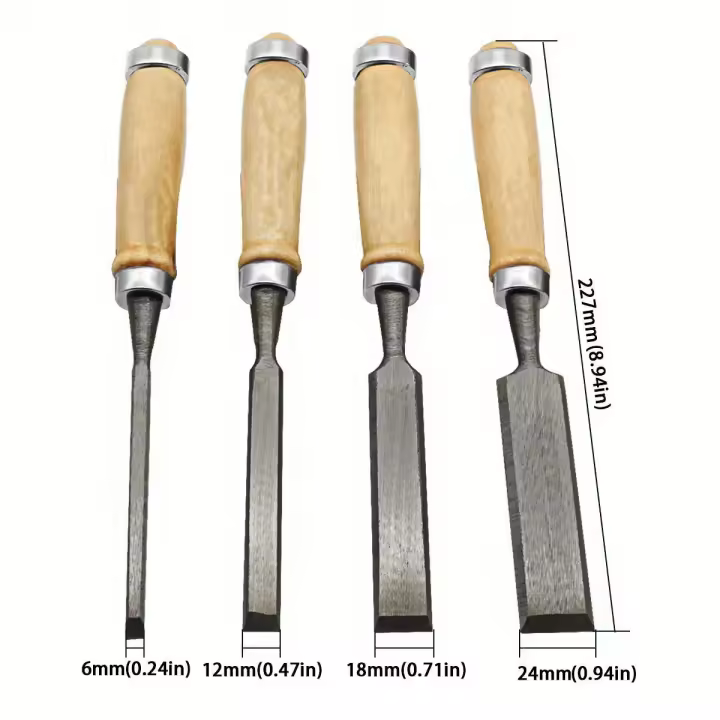 Juego De 4 Taladro De Madera Para Carving Profesional 8/12/16/20mm Herramientas Ergonómicas Para El Trabajo Con Madera Set De Herramientas Auxiliares DIY - 1