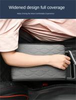 Almohadilla De Reposabrazos Para Coche De Cuero PU Con Bordado De Onda Protección Del Consolador Central Cubierta De Caja De Almacenamiento Accesorio Automotriz - details 7