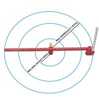 Regla De Dibujo Ajustable En Metralla E Inch Compass Scribe Center Finder Calibrado Para Carpintería Herramienta De Marca De Circulo Fijo - details 11