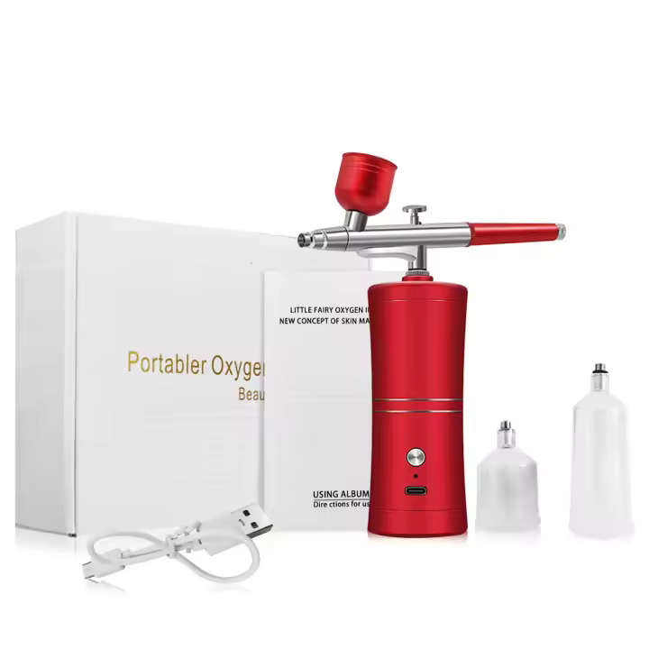 Kit De Pintura De Uñas Con Aerógrafo Portátil Para Arte De Uñas Y Modelos Herramienta De Pintura Aérea Inalámbrica Para DIY En Casa - 1