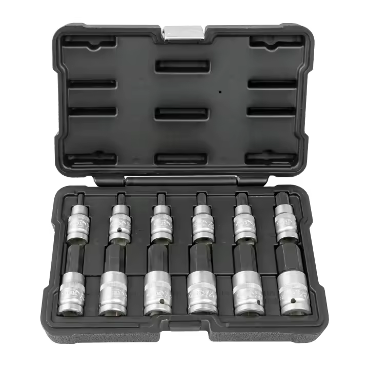 Maletín JBM 51260 Set de 12 piezas de  1/2" punmta hexagonal - Juego Completo de Herramientas Manuales para el Hogar. Moto, coche y Motor, Excelente Precio - 1