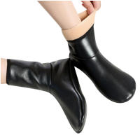 Botas Térmicas De Cuero Para Hombres Y Mujeres Invierno Calor Interior Antideslizante Suave Calcetines Gruesos Para Casa - details 3
