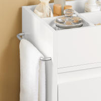 SoBuy BZR29-W Armario Auxiliar Baño Blanco con 3 cajones 30 x 30 x 90 cm Blanco ES - details 2
