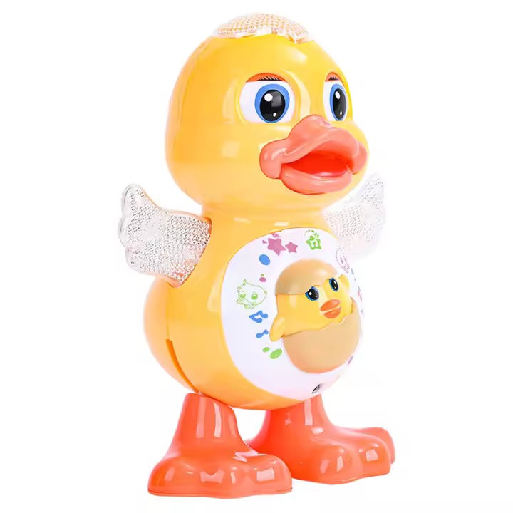 Juego De Lluvia De Pato Cartoon Con Luz Eléctrica Y Música Juguete Educativo Para Niños Edad Recomendada 3-12 Años Baterías No Incluidas - 1