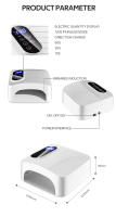Lámpara De Secado De Uñas LED Profesional 36LEDS 72W Recargable Con 4 Configuraciones De Tiempo Y Sensor Inteligente Sin Cable - details 7