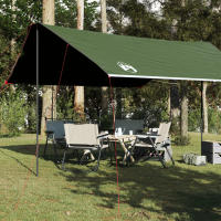 vidaXL Lona de camping impermeable 460x305x210 cm lona impermeable Color Azul,  Gris y naranja,  Verde y mas - details 2