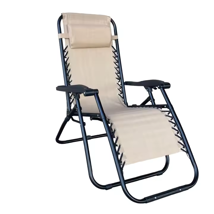 Maxia Market - Silla GRANDE XXL tumbona hamaca plegable de gravedad cero y resistente DURADERO con grosor del tubo de 25 mm para Playa Patio Jardín Camping al Aire Libre, 120 kg, 158x66x108 cm - 1