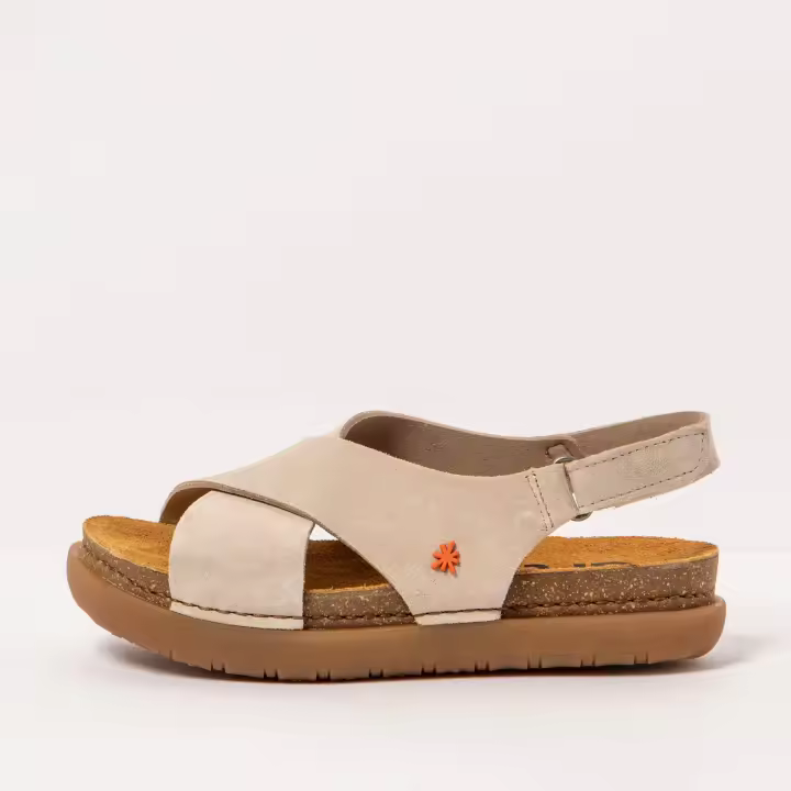 Art Sandalias 1710S SILK SUEDE CREAM/ RHODES para Mujer color Cream - 1