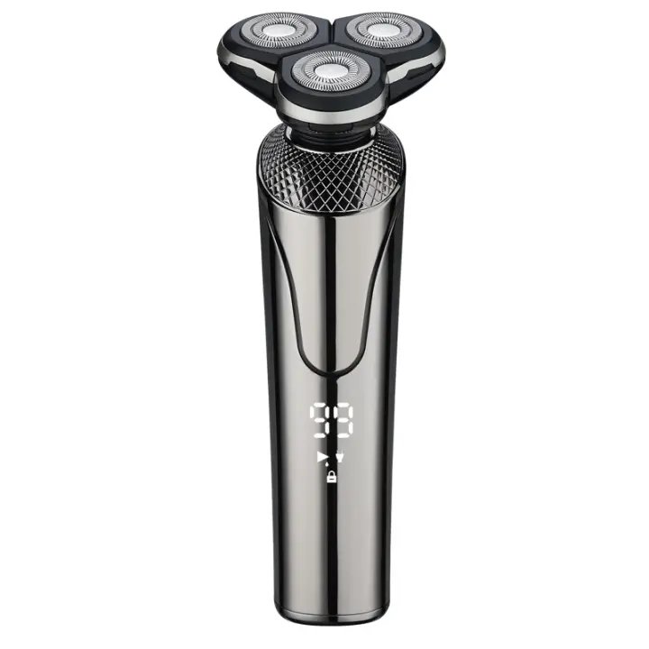 Maquina de Afeitar Hombre Profesional, 4 en 1 Afeitadora Electrica Seco y Húmedo, Maquina de Cortar Palo with Pantalla LED, Recortadora de Barba - Shaver Cara Nariz - 1