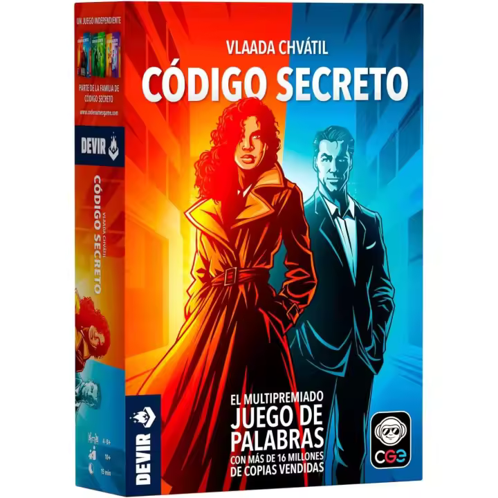 Devir - Código Secreto Juego de Mesa - Imágenes - Dúo - Cartas - Español - 1