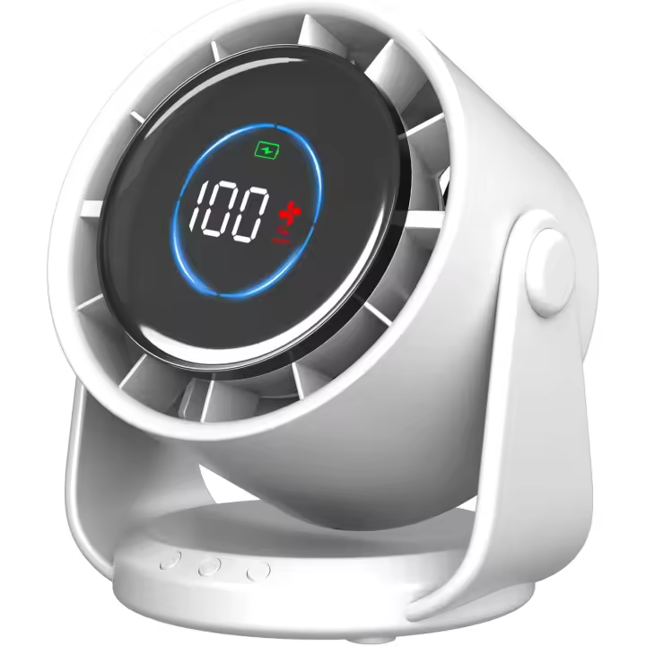 Ventilador de Mesa Potente, 100 Velocidades, 4000mAh Recargable ventilador con Inclinación Variable de 105° y Función de Memoria, Ventilador Escritorio para Oficina/Hogar - 1