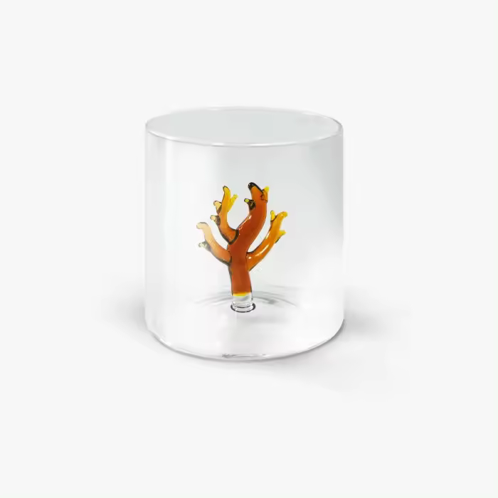 WD LifeStyle Borosilicato Cc Vidrio 250 ml Coral Decor - 1