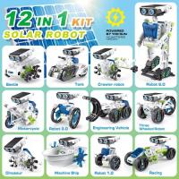 Kit De Construcción Solar Para Niños 12 En 1 STEM Educativo Experimento Con Panel Solar Kit De Energía Solar DIY Regalo Educativo Para Niños De 3 a 12 Años - details 1