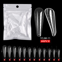 60pcs Extensiones De Uñas Falsas Art Acrílicas UV Gel Polvo Moldes De Escultura Cubiertas Completas Presión En Manicura Suministros Herramientas Para Dedos - details 17