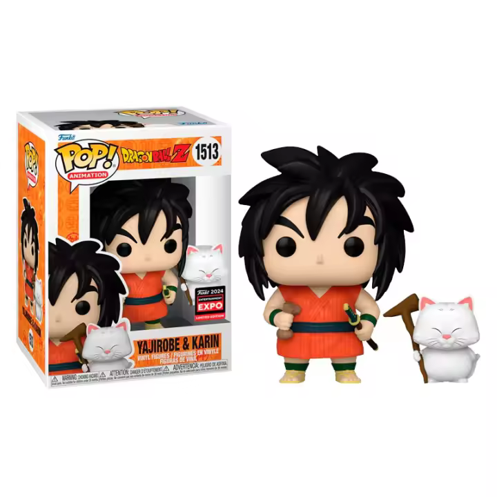 Funko pop de los personajes Yajirobe y el maestro karin! de la legendaria serie de anime Dragon Ball Z Funko pop número 1513 - 1