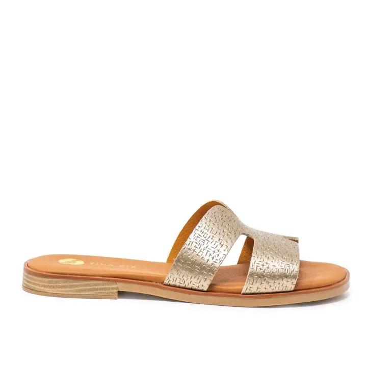 TINA KIZ 2402 Sandalias planas de Mujer 32281 24V SANDALIA PALA HUECOS FUMO - 1