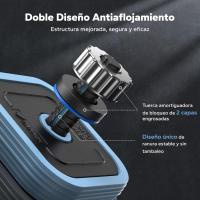 Juego de mancuerna ajustables 10 kg/20Kg/30Kg/40 kg, Kit de mancuerna 3 en 1, mancuerna de Barra, mancuerna ajustables y con Barras de conexión, para gimnasio en casa y fitness, hombres/Mujeres con - details 1