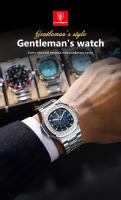 Reloj De Hombre POEDAGAR Lujo Cuadrado Impermeable Luminoso Con Fecha Reloj De Pulsera Casual De Acero Inoxidable Quartzo - details 3