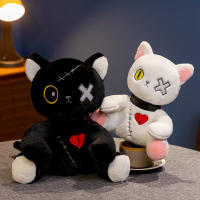Gato De Peluche De 25cm Serie Oscuro Gótica Lolita Juguete Para Decoración De Habitación Regalo De Cumpleaños Para Niños Material De Peluche Corto Relleno De Algodón PP - details 2