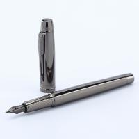 Bolígrafo De Negocios De Alta Gama Plata Gris Tamaño Medio 0.5mm Punta Lridium Metal Para Escuela Oficina Escribir Diario - details 0