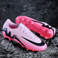 Nuevos Zapatos De Fútbol Ultraligeros Para Hombres Con Suela De Goma Respirables Y Microfibra Botas De Fútbol De Interior Con Tornillo Largo Entrenamiento Deportes Y Moda - details 5