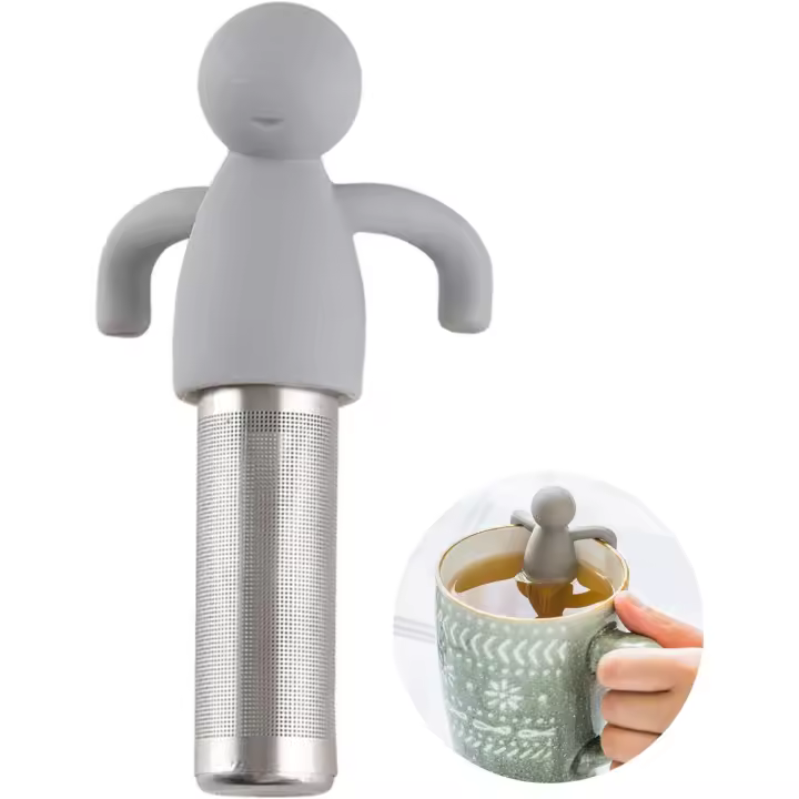 Infusor de té para té de hojas sueltas, colador de té bonito, bola de acero inoxidable, filtro más pronunciado de malla Extra - 1