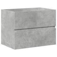 vidaXL Set muebles de baño 2 piezas madera contrachapada gris hormigón - details 5