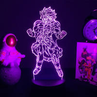 Figura De Anime Japonés Dragon Ball Super Saiyan Goku Vegeta Con Soporte De Cristal LED Ilusión 3D Luz Nocturna Colorida Para Niños Cumpleaños - details 10