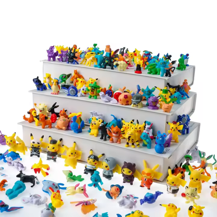 Figuras De Acción Pokémon 24-144 Pcs 2-3CM Mini Figuras Modelo Juguete Pikachu Anime Para Niños Colección De Muñecos Regalos De Cumpleaños - 1